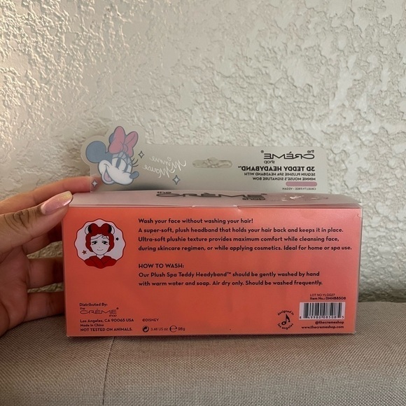 The Crème Shop Minnie Mouse 3D Teddy Headyband- Red Sequin LIMITED EDITION - Picture 5 of 5